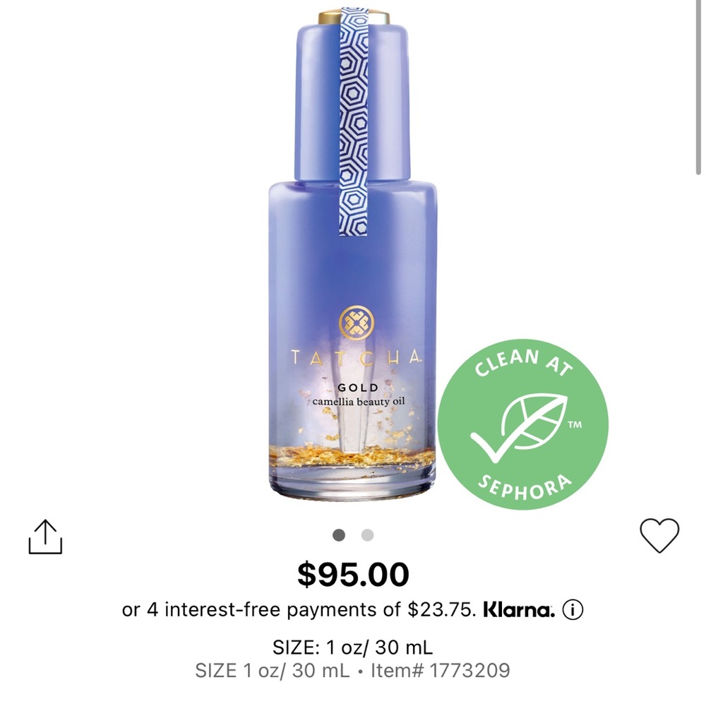 Tatcha- gold camellia beauty oil